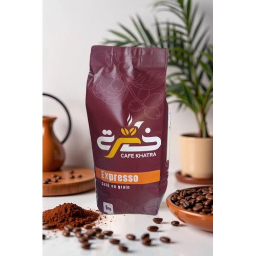Paquet de café en grain Expresso Café Khatra 1 kg